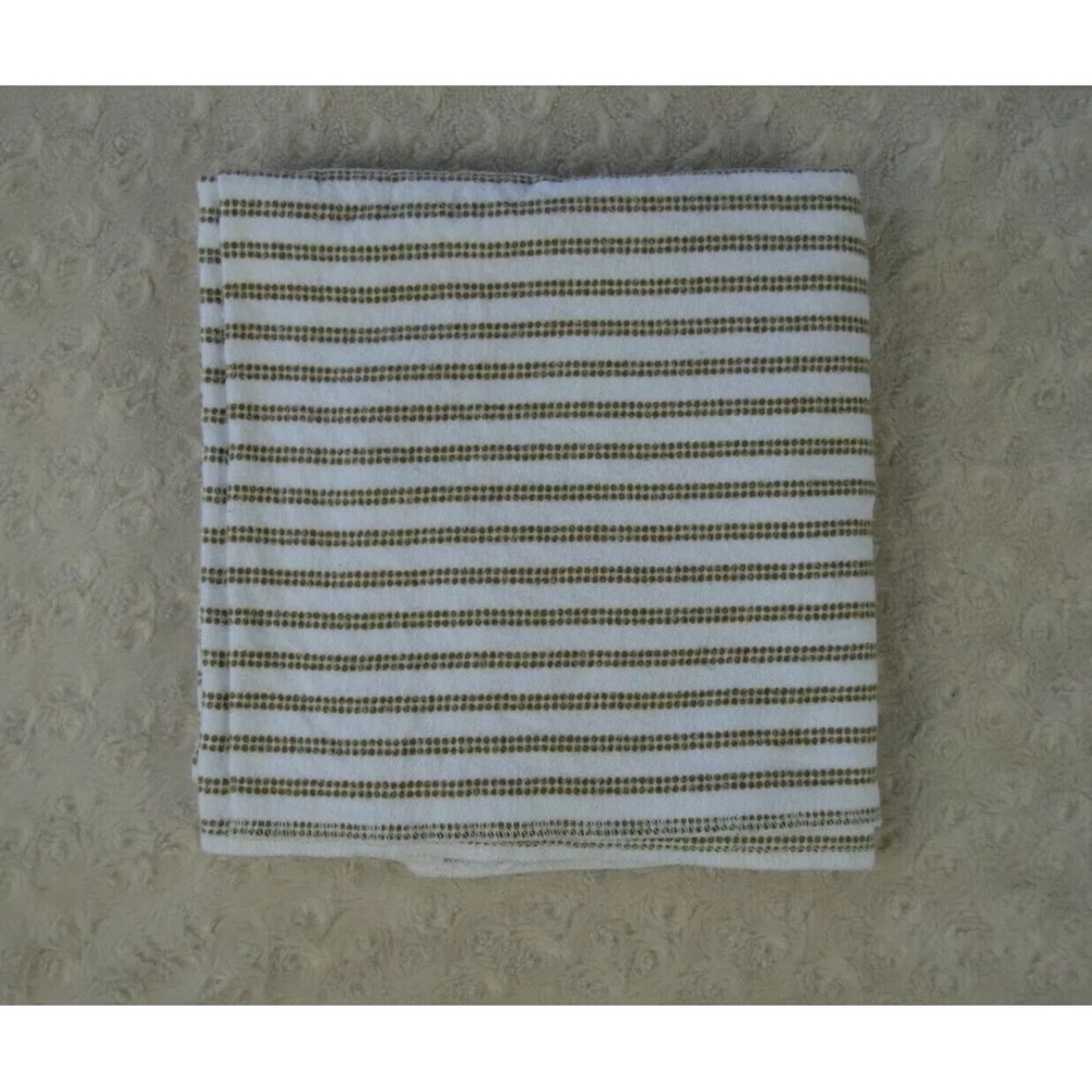 Dwell Studio for Target Stripes Baby Receiving Blanket Polka Dot White Tan Brown
